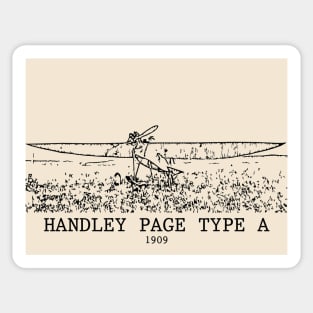 Handley Page Type A 1909 Aircraft Sticker